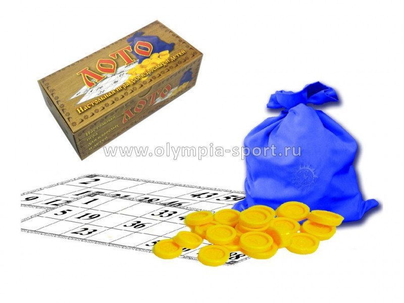 Лото (фишки-пластик, карточки-картон) в карт. коробке 02-127