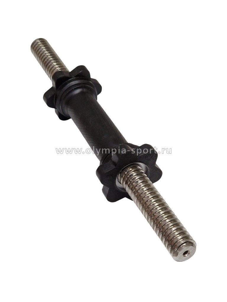 Гриф гантельный Barbell d 25мм обрезиненная ручка /гайка Вэйдера L400мм