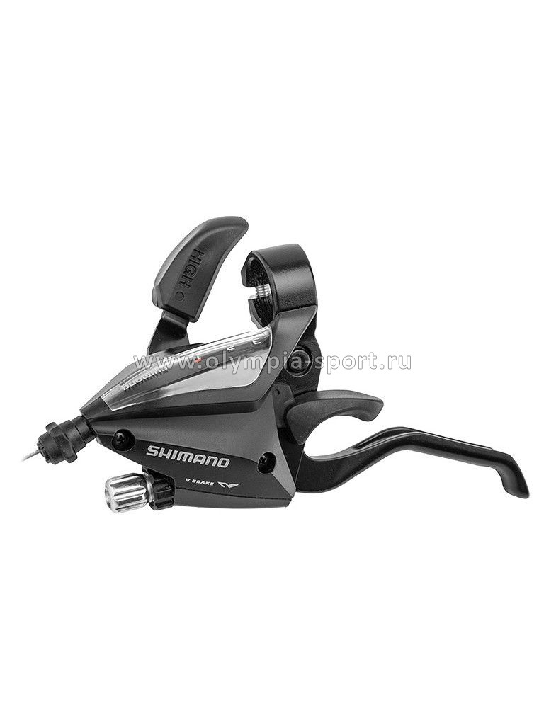 Шифтер триггерный с ручкой тормоза ST-EF500-L Altus SHIMANO левый 3 скоростей, с тросом 1800мм