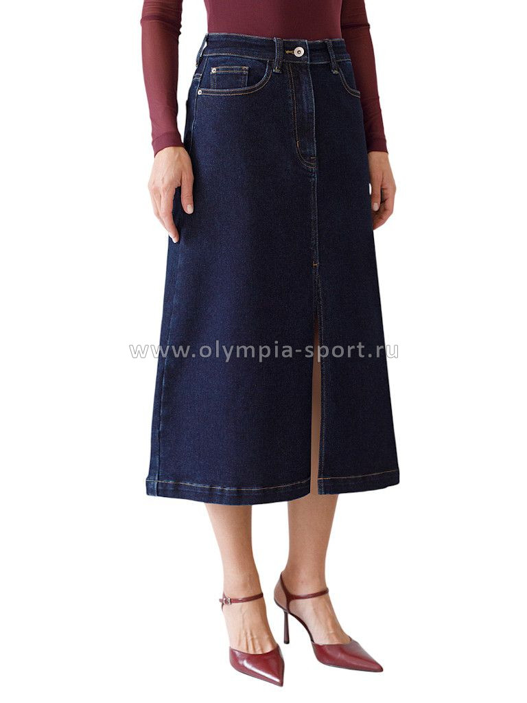 Юбка женская Vilatte D56.122 темно-синий