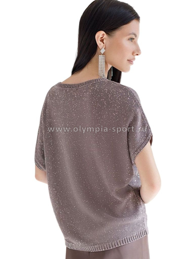 Джемпер женский Vilatte D39.367 кофейный