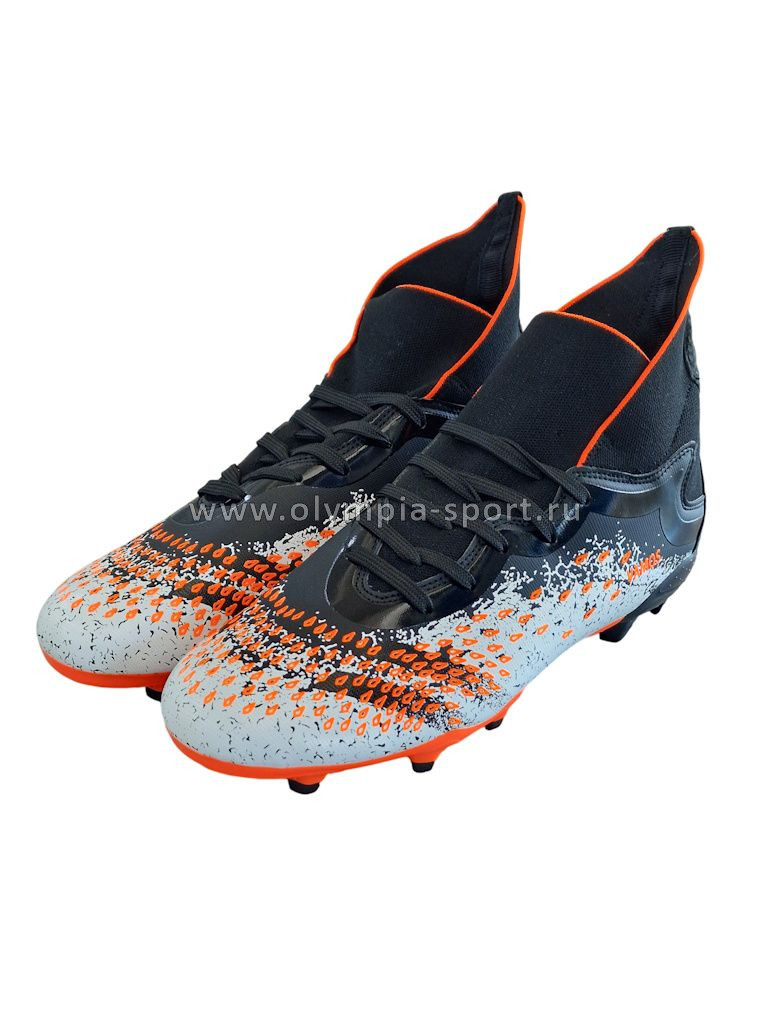 Бутсы Virtey 21093 VAMOS цв.black/orange red р.42