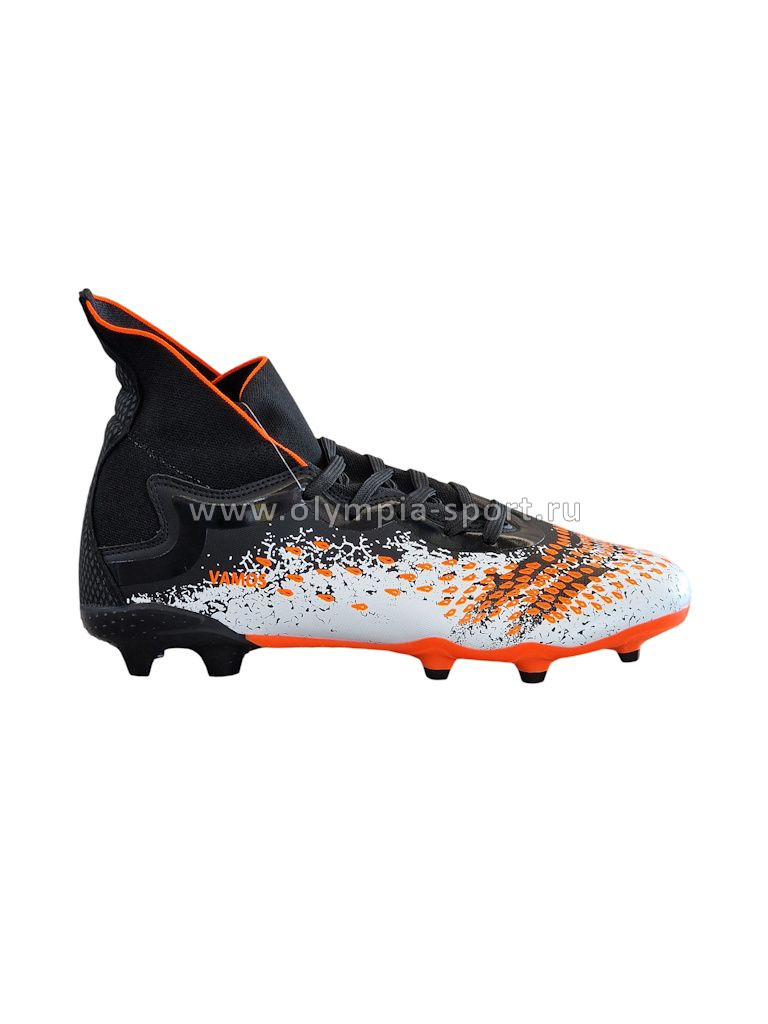 Бутсы Virtey 21093 VAMOS цв.black/orange red р.42